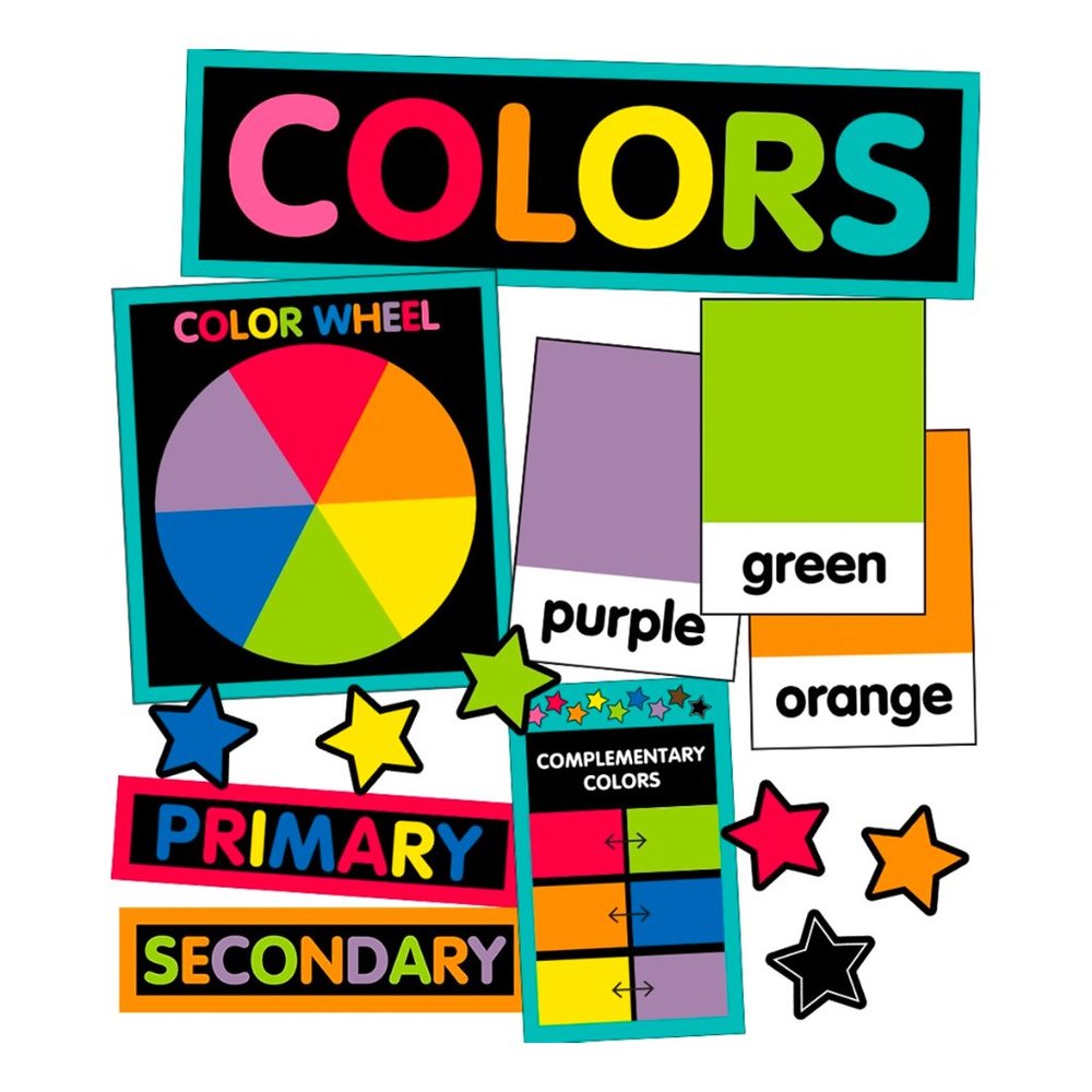 Just Teach COLOR CARDS | 26 Piece Bulletin Board Set | Carson Dellosa CD-110396T